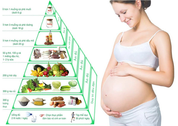 Phụ nữ mang thai cần bổ sung nhiều dinh dưỡng